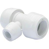 Hep2O Plastic Push-Fit Reducing Keyless Tee 28mm x 28mm x 15mm (472RE)