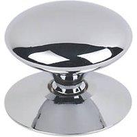 Essentials Traditional Victorian Cabinet Door Knobs Polished Chrome 38mm 5 Pack (47338)