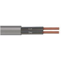 Time 2-Core YY Grey 0.75mm Unscreened Control Cable 1m Coil (473PY)