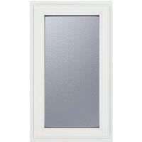 Crystal Right-Hand Opening Obscure Double-Glazed Casement White uPVC Window 610mm x 1115mm (473VH)