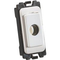 Knightsbridge Curved Edge 0A Grid Flex Outlet White (473YA)