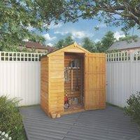 Mercia Windowless 5' x 2' 6" (Nominal) Apex Overlap Timber Shed (473YL)