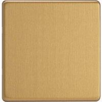 Varilight 1-Gang Blanking Plate Brushed Brass (473YT)