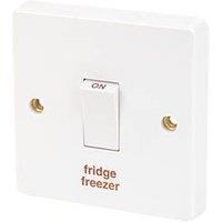 Crabtree Capital 20A 1-Gang DP Fridge Freezer Switch White (4757J)