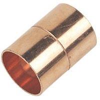 Flomasta Copper End Feed Equal Couplers 22mm 2 Pack (47596)