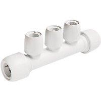 Hep2O Plastic Push-Fit Reducing 3 Port Manifold 22mm x 15mm (475FJ)
