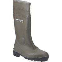 Dunlop Protomastor Size 6.5 Green Steel Toe Cap Safety Wellies (475XF)