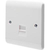Crabtree Instinct 1-Gang Slave Telephone Socket White (476HV)