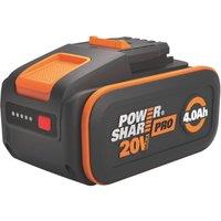 Worx WA3644 20V 4.0Ah Li-Ion PowerShare Pro Battery (476YU)