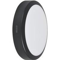 Lexco Pegasi Indoor Maintained or Non-Maintained Emergency Round LED Bulkhead Black 19W 1200-1900lm (477RE)