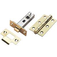 Smith & Locke Fire Rated Latch Pack Brass (4784H)