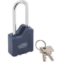 Burg-Wachter Sapphire Steel Weatherproof Long Shackle Laminated Padlock 40mm (478YY)