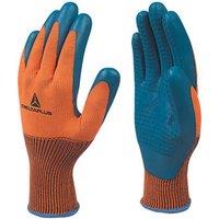Delta Plus VE733 Supreme Grip General Handling Gloves Orange/Blue Large (479HY)