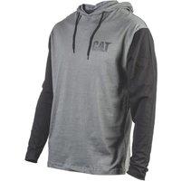 CAT Hooded Long Sleeve Shirt Dark Shadow Small 36-38 Chest (479VF)