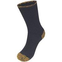 SockShop Heat Holders Reinforced Socks Black/Yellow 6-11 1 Pair (4803V)