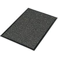 COBA Vyna-Plush Entrance Mat Black/Steel 900mm x 600mm x 7mm (48057)