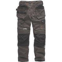 Scruffs Trade Stretch Work Trousers Grey/Black 30" W 32" L (480GX)