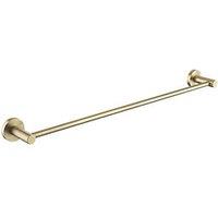 Bristan Round Towel Rail Brushed Brass 595mm x 72mm x 48mm (480KL)