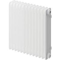 DeLonghi 600mm x 624mm 2695BTU Traffic White Horizontal 4 Column Radiator (481TA)