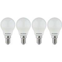 Sylvania ToLEDo V7 827 SL4 E14 Mini Globe LED Light Bulb 470lm 4.5W 4 Pack (481TK)