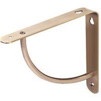 Essentials Cove Shelf Brackets Brushed Brass 180mm x 180mm 4 Pack (481VJ)
