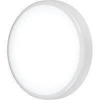 Knightsbridge BT20ACT Indoor & Outdoor Round LED CCT Adjustable Bulkhead White 20W 1730-1930lm (482GA)