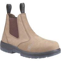 Hard Yakka Outback S3 Size 12 Tan Water-Resistant Steel Toe Cap Safety Dealer Boots (482KE)