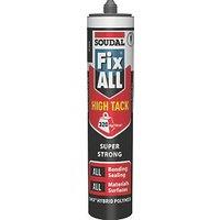 Soudal Fix All High Tack Sealant & Adhesive Black 290ml (48352)