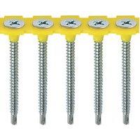 Timco Phillips Bugle 60 Self-Tapping Thread Collated Self-Drilling Drywall Screws 3.5mm x 45mm 1000 Pack (483KF)