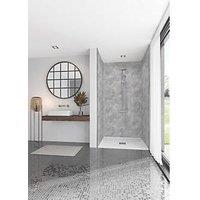 Splashwall Elite Serpentine Stone Bathroom Wall Panel Stone Grey 2420mm x 600mm x 10mm (484KU)