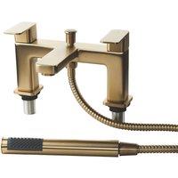 ETAL Lanza Deck Mounted Bath Shower Mixer Tap Brushed Brass (484YU)