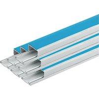 Deta TTE uPVC White Self-Adhesive Mini Trunking 25mm x 16mm x 3m 20 Pack (485VT)
