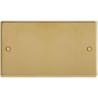 Varilight 2-Gang Blanking Plate Polished Brass (485YT)