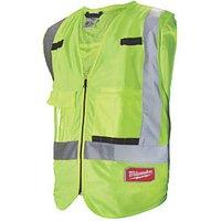 Milwaukee Hi-Vis Vest Yellow 2X Large / 3X Large 46" Chest (486GC)