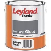 Leyland Trade 2.5Ltr Brilliant White Gloss Solvent-Based Trim Paint (48759)