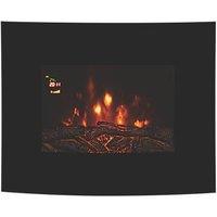 Focal Point Lexington Black Remote Control Wall-Hung Electric Fire 660mm x 520mm (487HR)