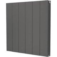 Towelrads Ascot 600mm x 612mm 1996BTU Anthracite Horizontal Designer Radiator (487RY)