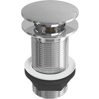 ETAL Unslotted Mushroom Push Button Basin Waste Chrome 66mm (487VN)