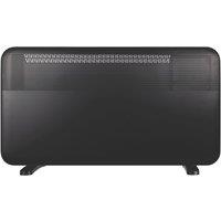 TCP 2000W Electric Portable or Wall-Mounted Convector Panel Heater Black (487YE)