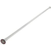 Croydex Straight Shower Curtain Rail Aluminium White 1100-2600mm (4883X)