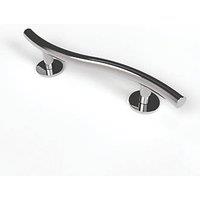 Nymas Curved Household Luxury Grab Rail Polished Stainless Steel 480mm (488JM)