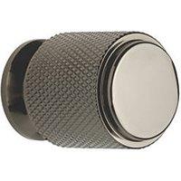Elite Knobs & Handles Kensington Knurled Cabinet Knob Black Nickel 20mm (488KK)