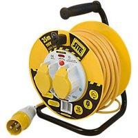 Masterplug LVCT2516/2-XD 16A 2-Gang 25m Cable Reel With Locking Brake 110V (48978)