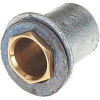 Deta Flanged Conduit Couplers 20mm Silver 10 Pack (4899J)