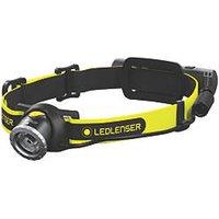 LEDlenser iH8R Rechargeable LED Head Torch Black/Yellow 600lm (489RA)