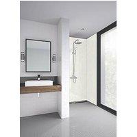 Splashwall Bathroom Splashback Gloss White Reflex 2400mm x 1200mm x 11mm (490GV)
