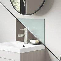 Splashwall Vanity Splashback Gloss Terra Grey/Seabreeze Green 250mm x 400mm x 4mm (490KU)
