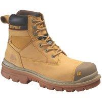 CAT Gravel 6" Size 11 Honey Water-Resistant Steel Toe Cap Safety Boots (490XK)