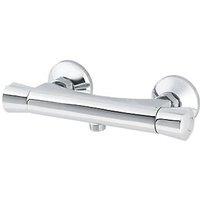 Rize Exposed Single Outlet Thermostatic Silver Mixer Shower Valve (491FV)