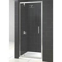 Triton Fast Fix Framed Rectangular Pivot Shower Door Chrome 760mm x 1900mm (491KT)